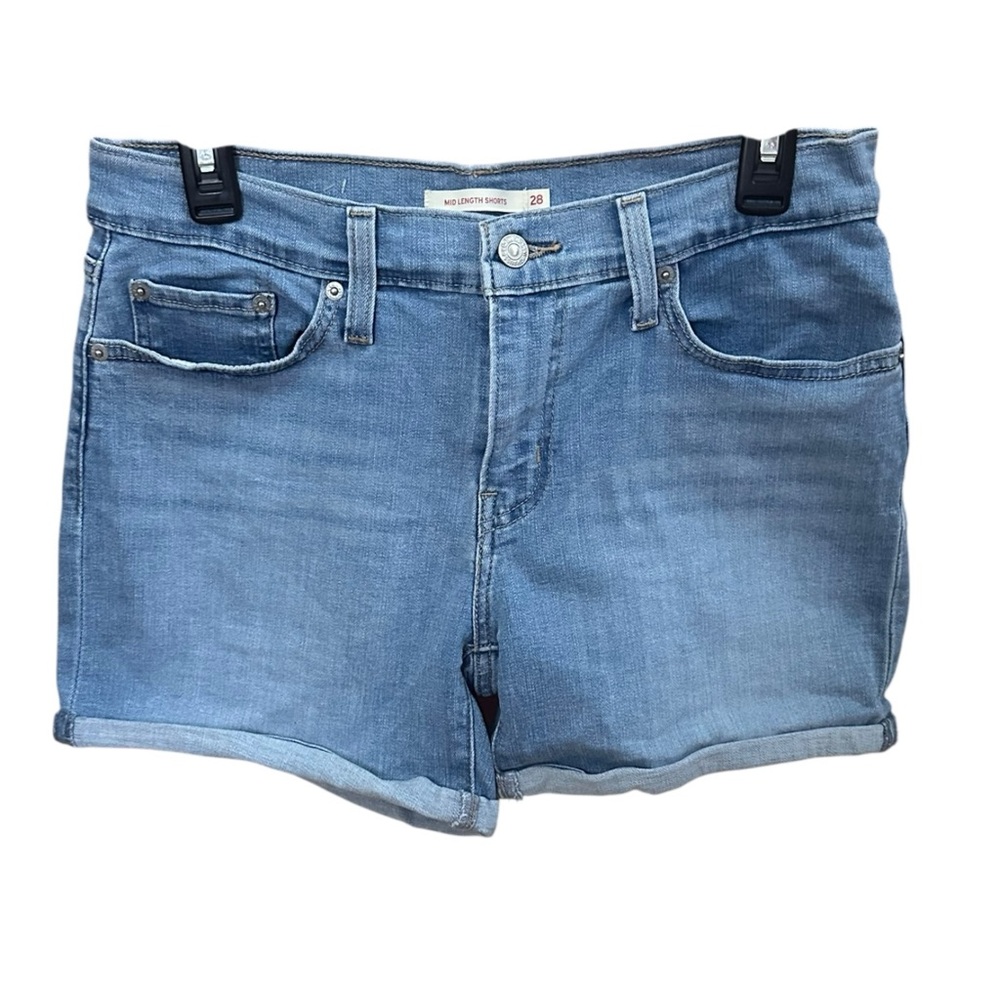Levi's Light Blue Denim Jean Shorts